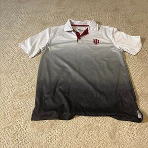 INDIANA HOOSIERS IU POLO SHIRT ADULT MEDIUM